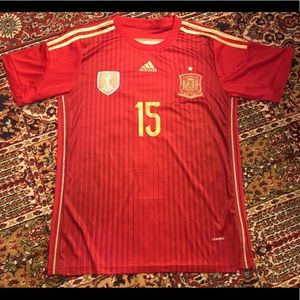 Spain 2014 World Cup Jersey - Sergio Ramos #15